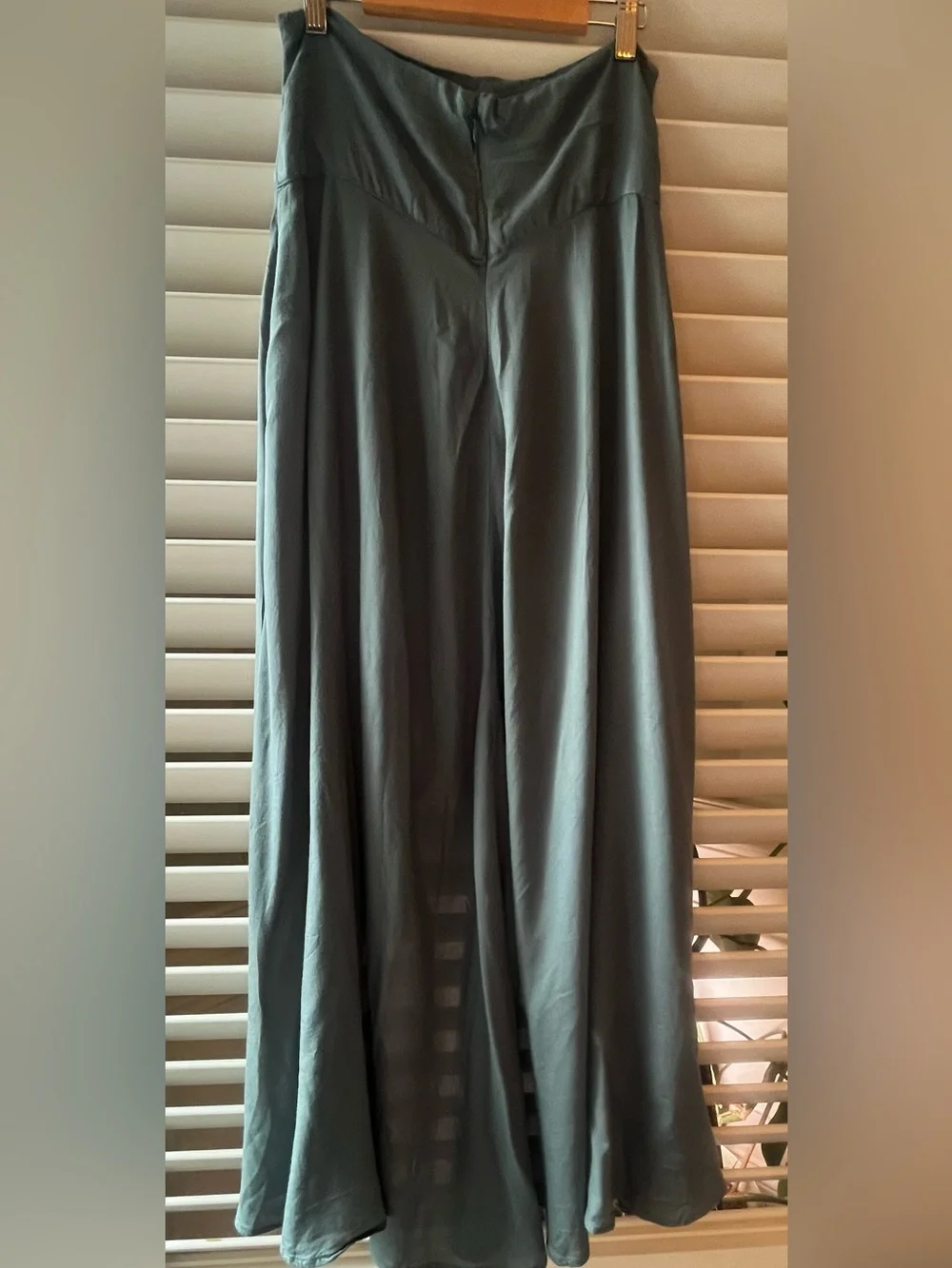 O'Neill Teal Blue Wrap Maxi Skirt with Front Slit - Picture 5 of 8